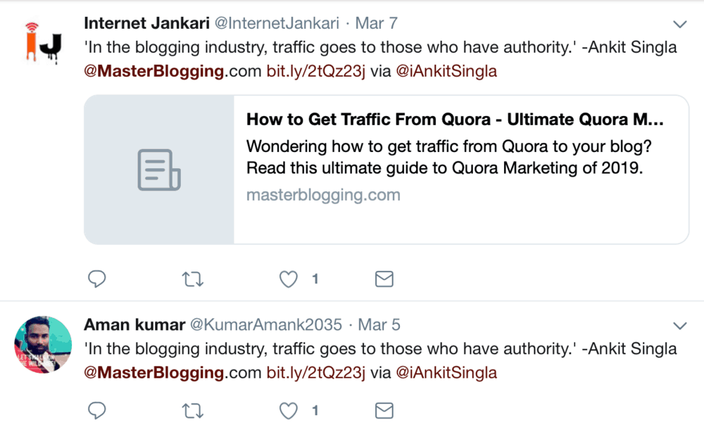 Looking for Tweets about Master Blogging