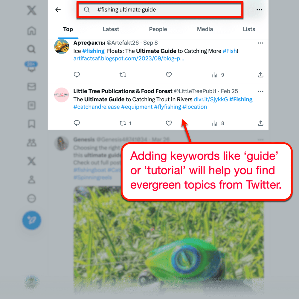 Searching for evergreen topics on Twitter