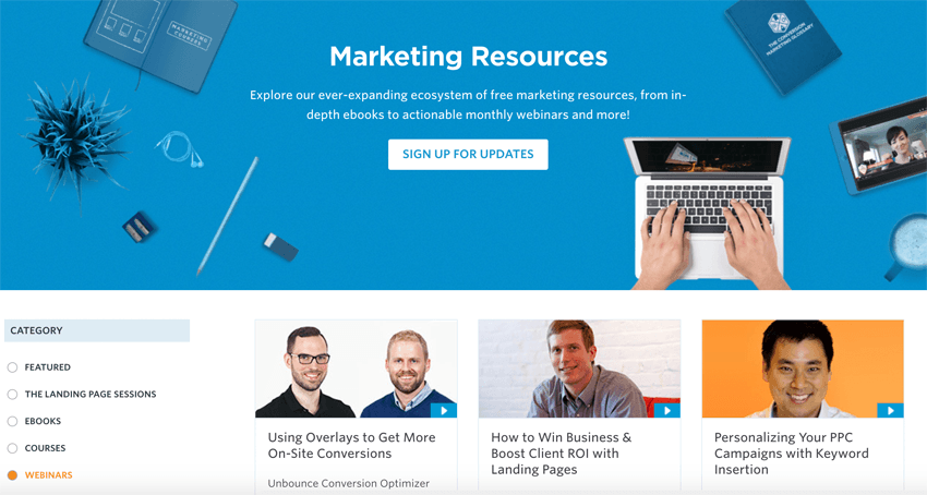 Unbounce Marketing Resources Unbounce Marketing Resources