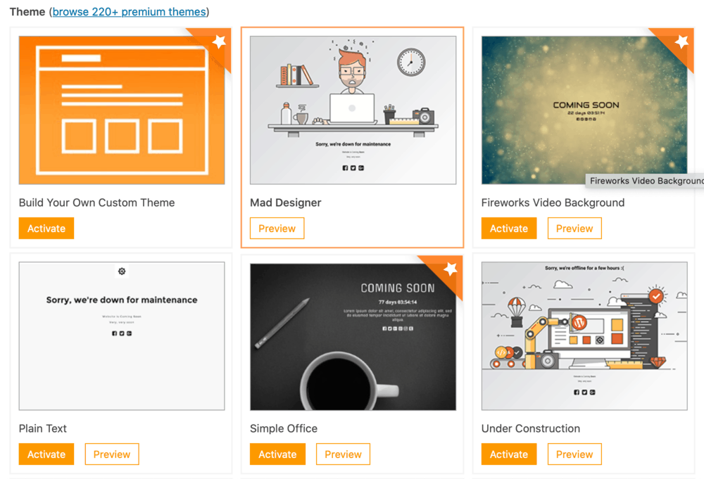 UnderConstruction Themes