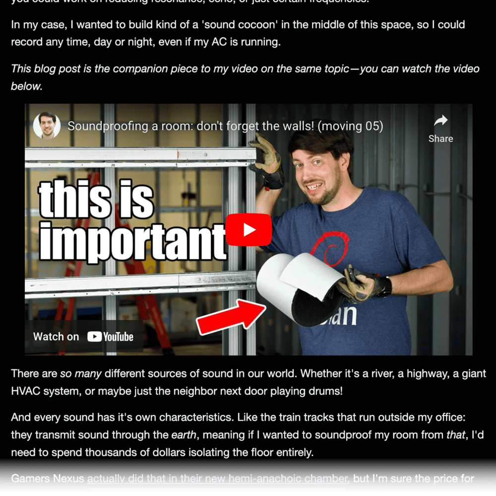 Video embedded in a blog post by Jeff Geerling.