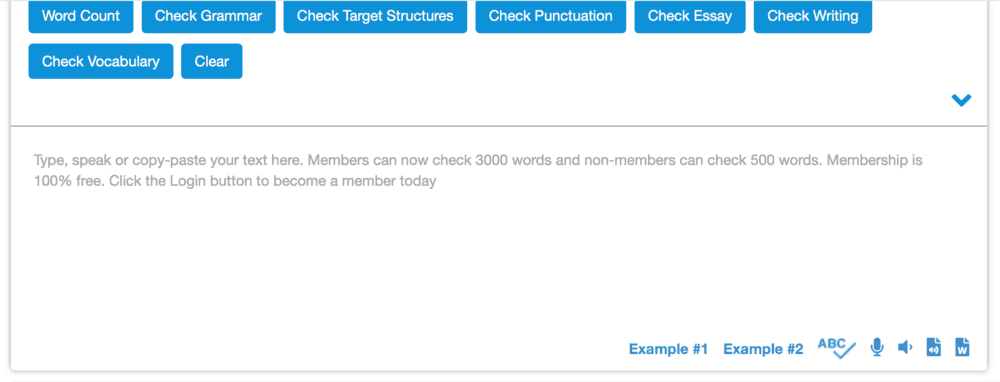 Virtual Writing Tutor Interface