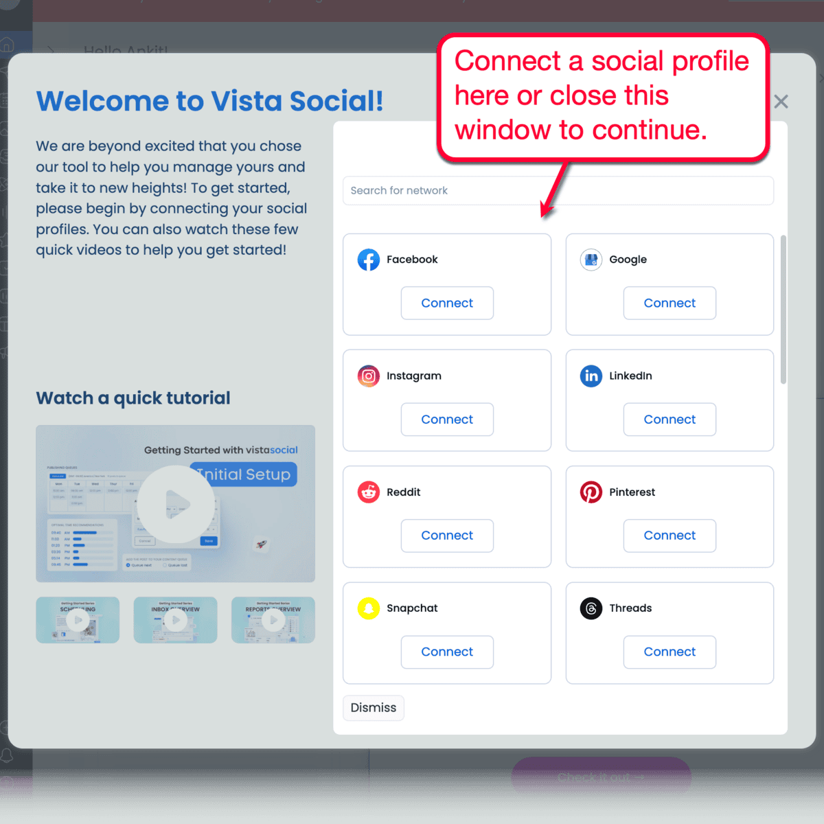 Vista Social Welcome Mat