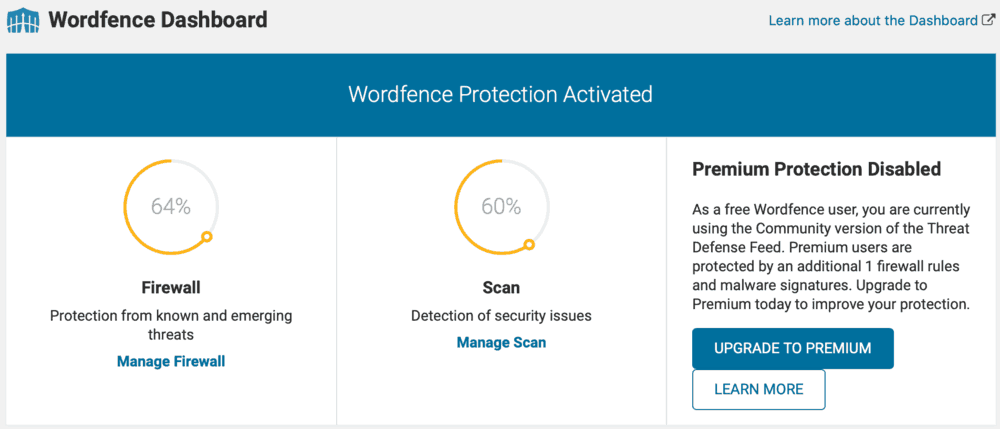 Wordfence Plugin Page