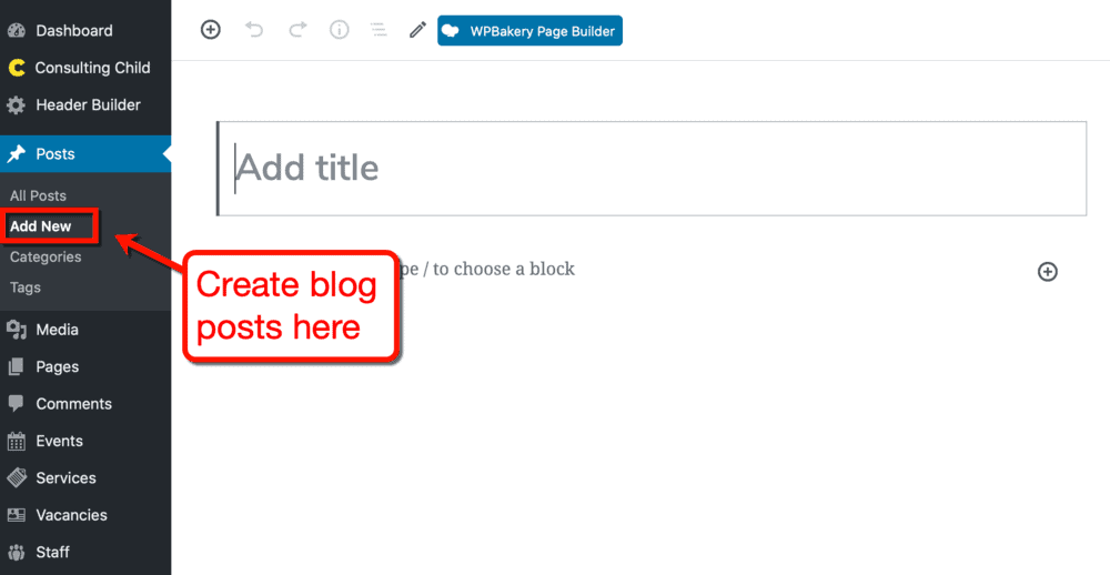 WordPress Add New Posts