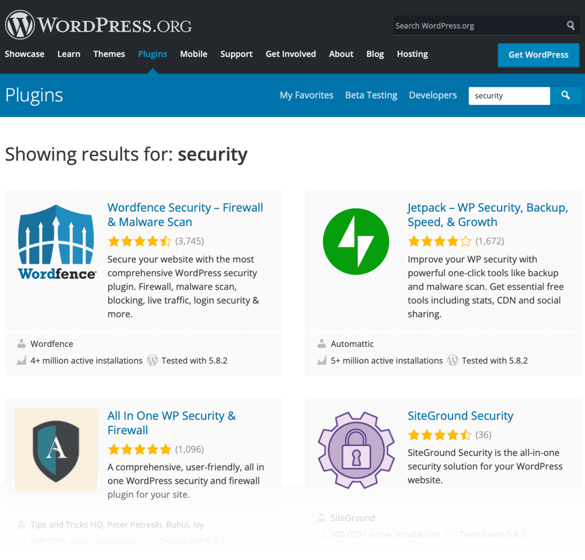 WordPress Free Security Plugins