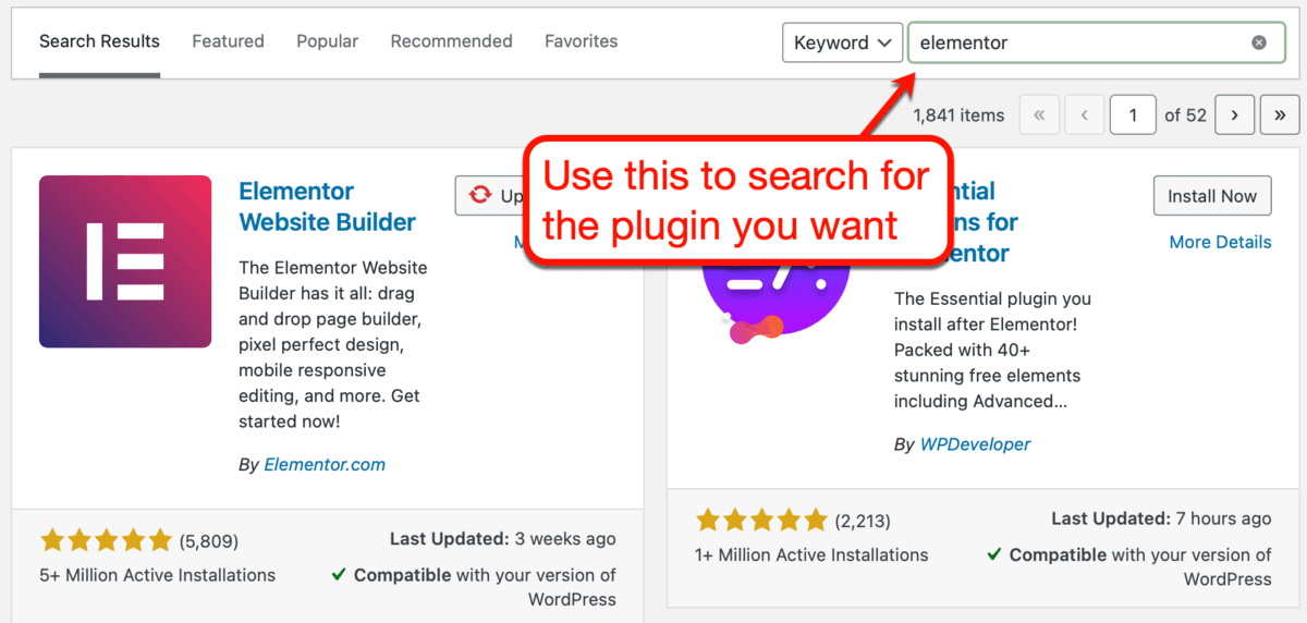 WordPress Plugin Search