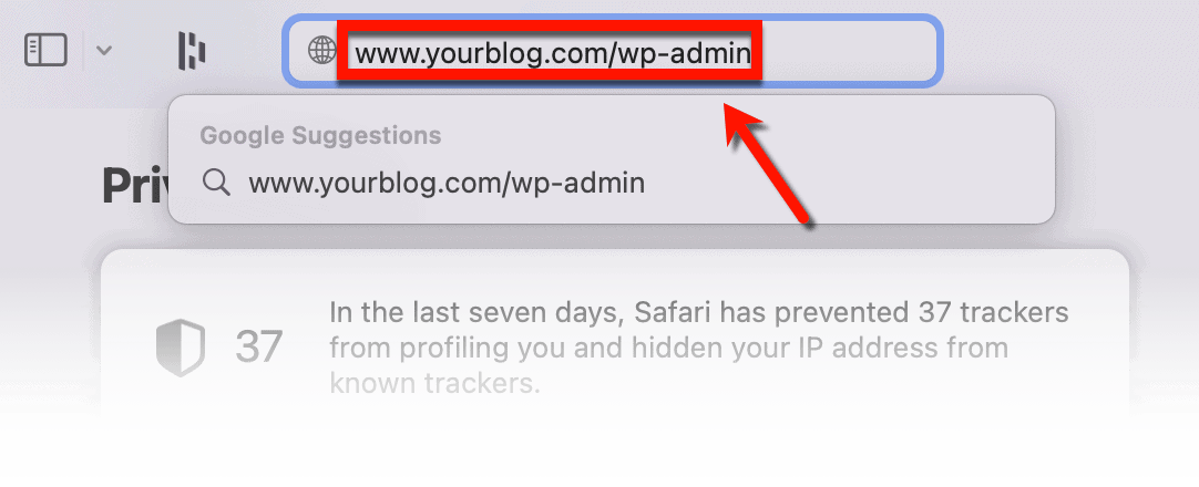 WordPress Dashboard URL