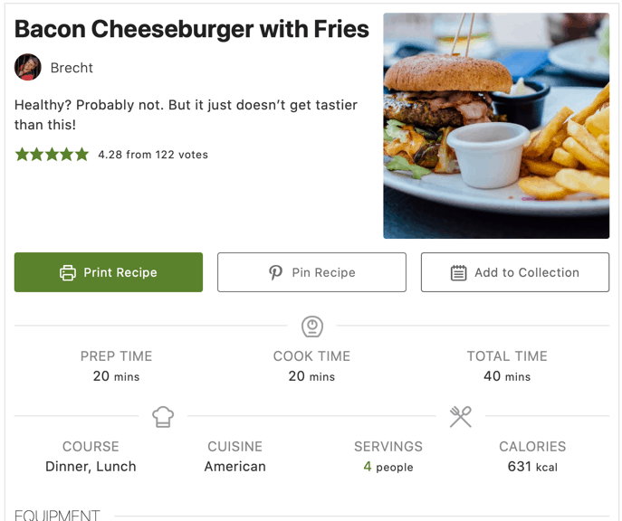 WP Recipe Maker Demo