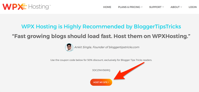 WPXHosting Discount Coupon