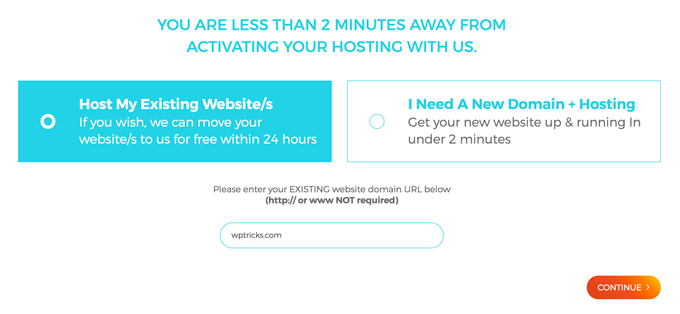 WPXHosting Host Website URL