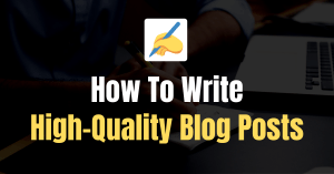 Write Quality Content