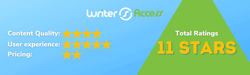 WriterAccess Ratings