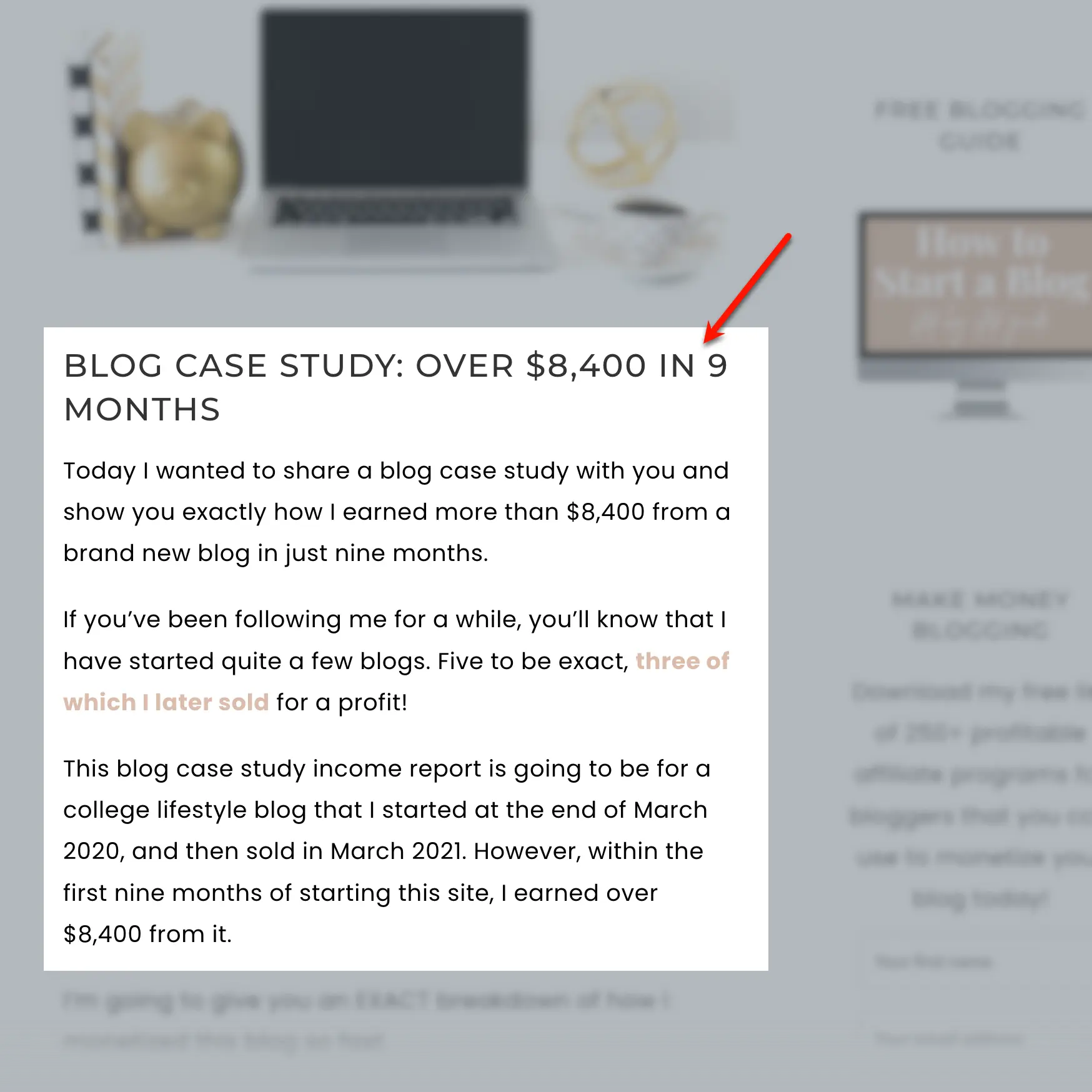 Blogging Her Way Case Study