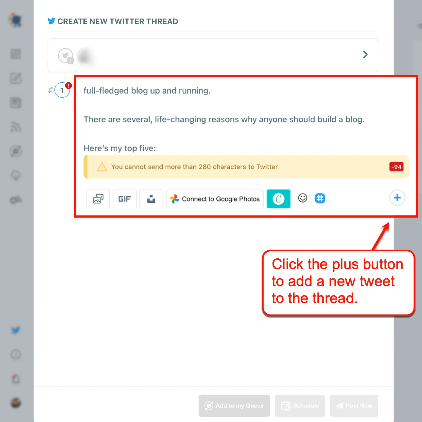 Circleboom Add Tweet