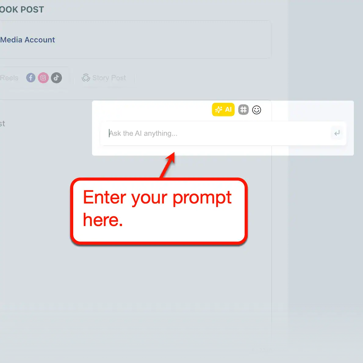 Circleboom AI Prompt Field