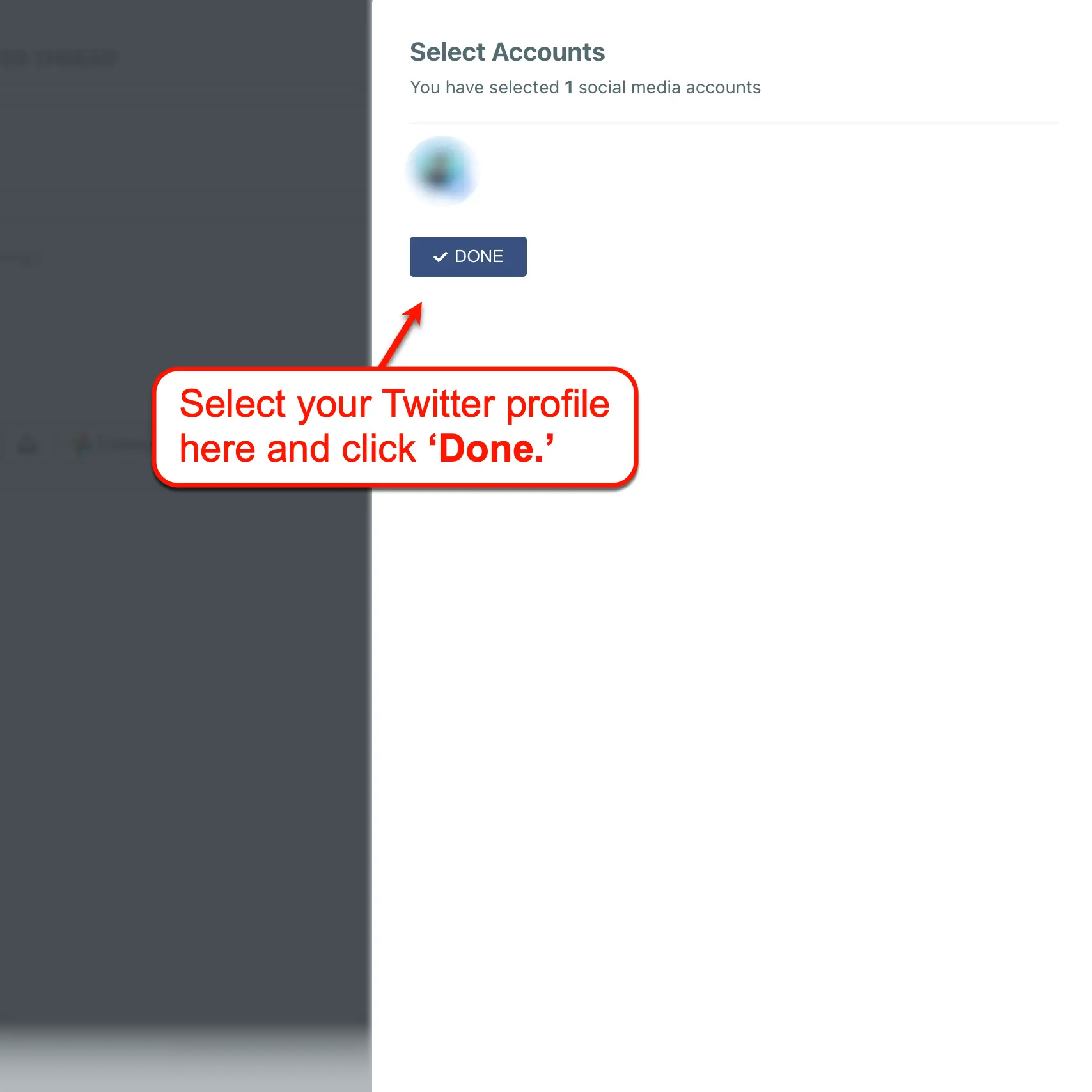 Circleboom Select Twitter Account