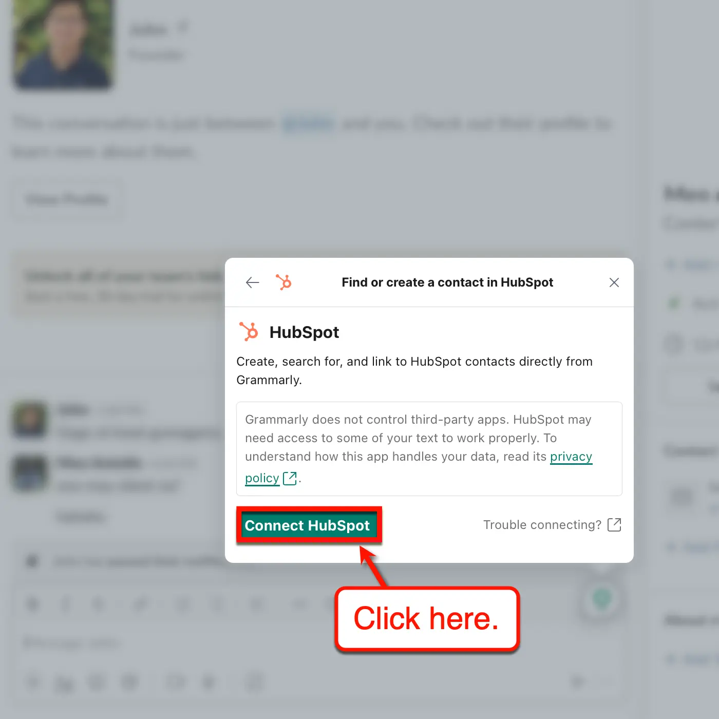 Grammarly HubSpot Connector