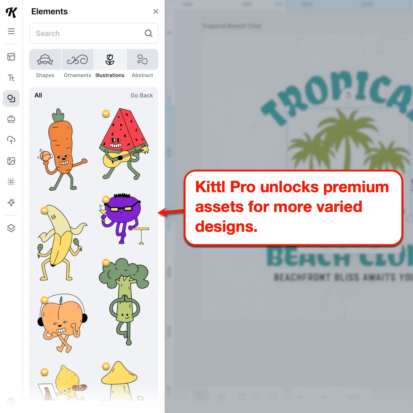 Kittl Pro Premium Content