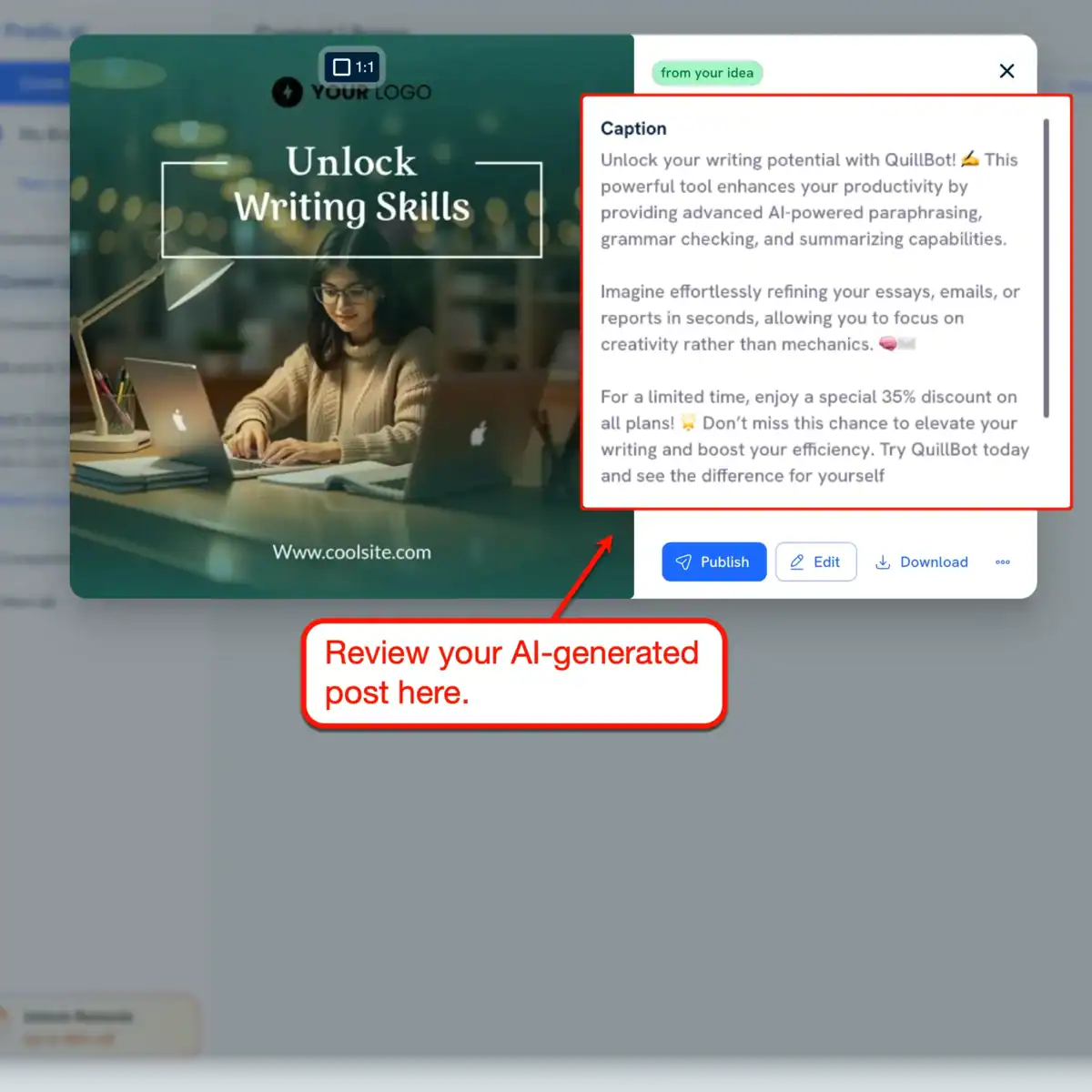 Predis.ai Content Sample
