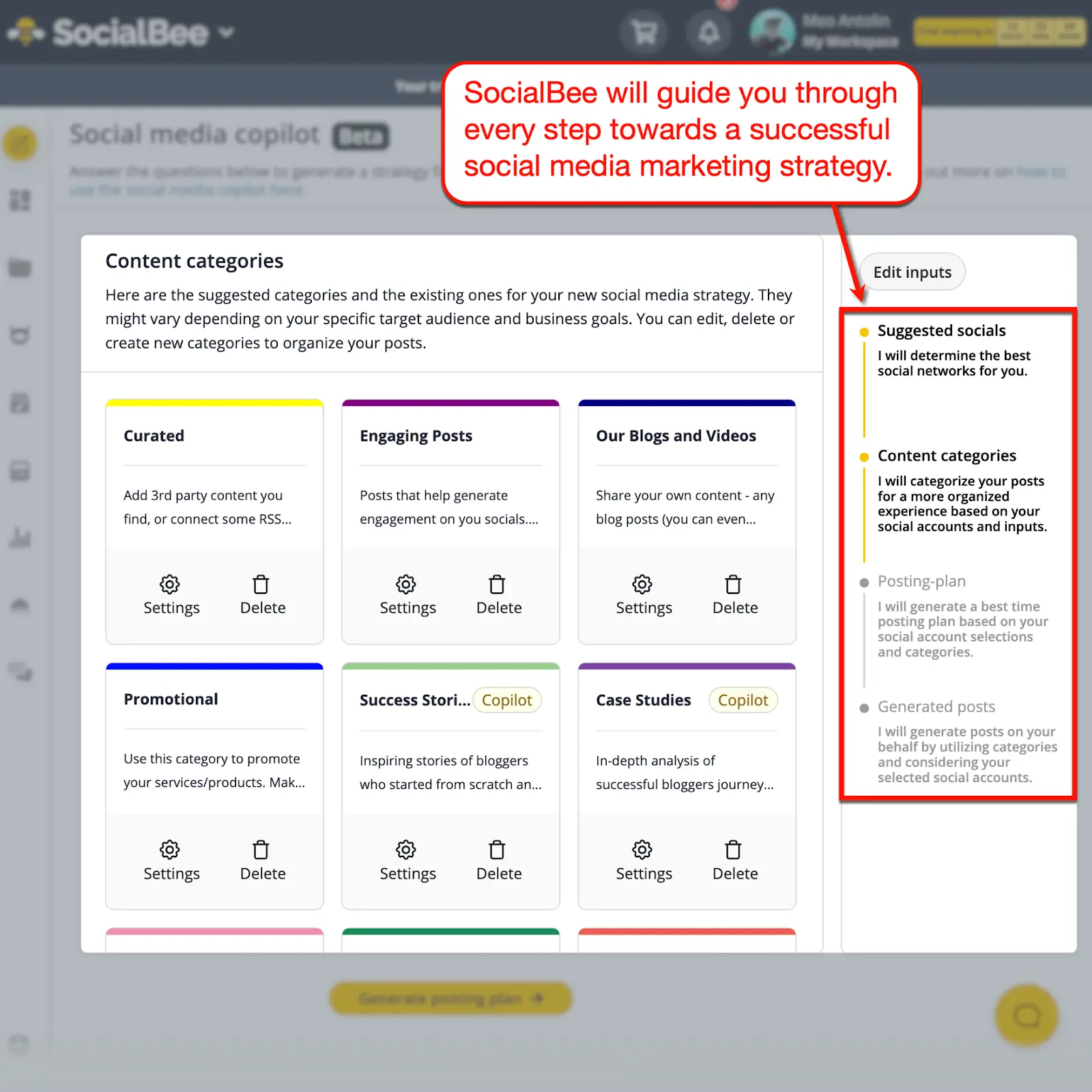 SocialBee Features