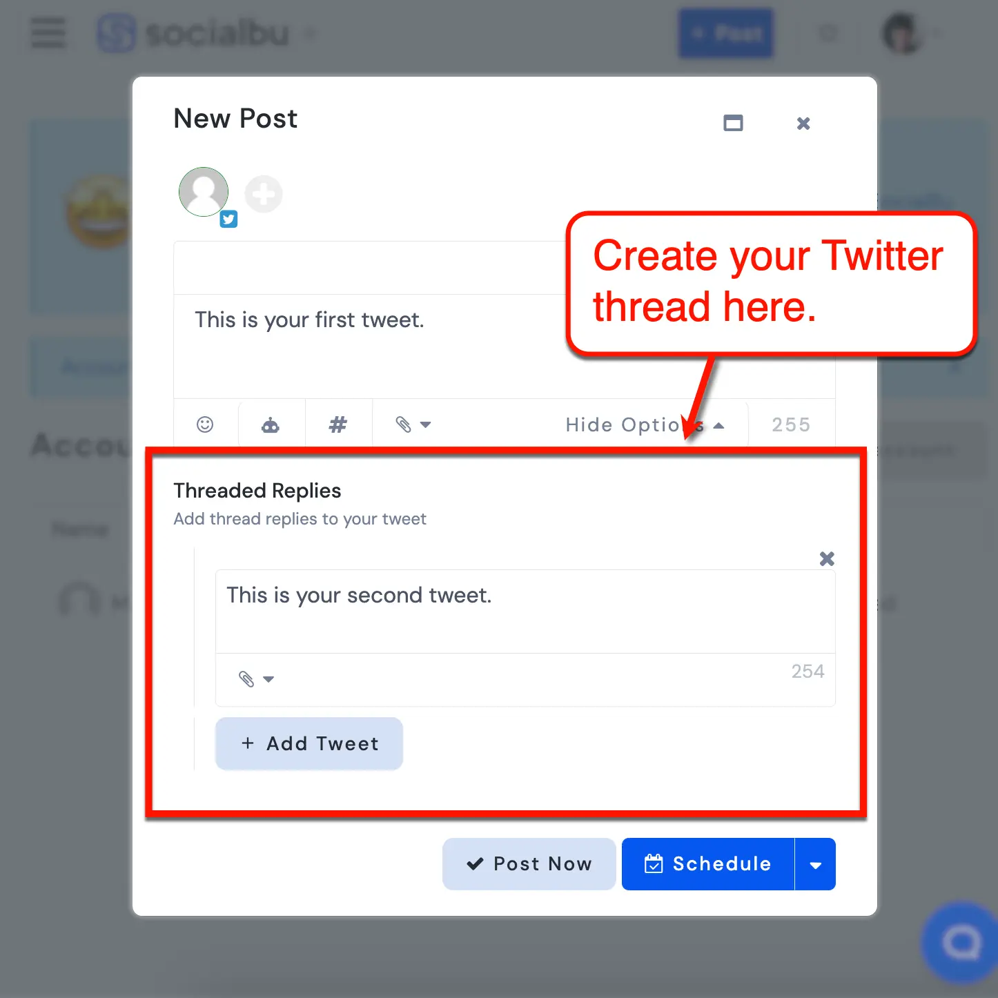 SocialBu Post Editor