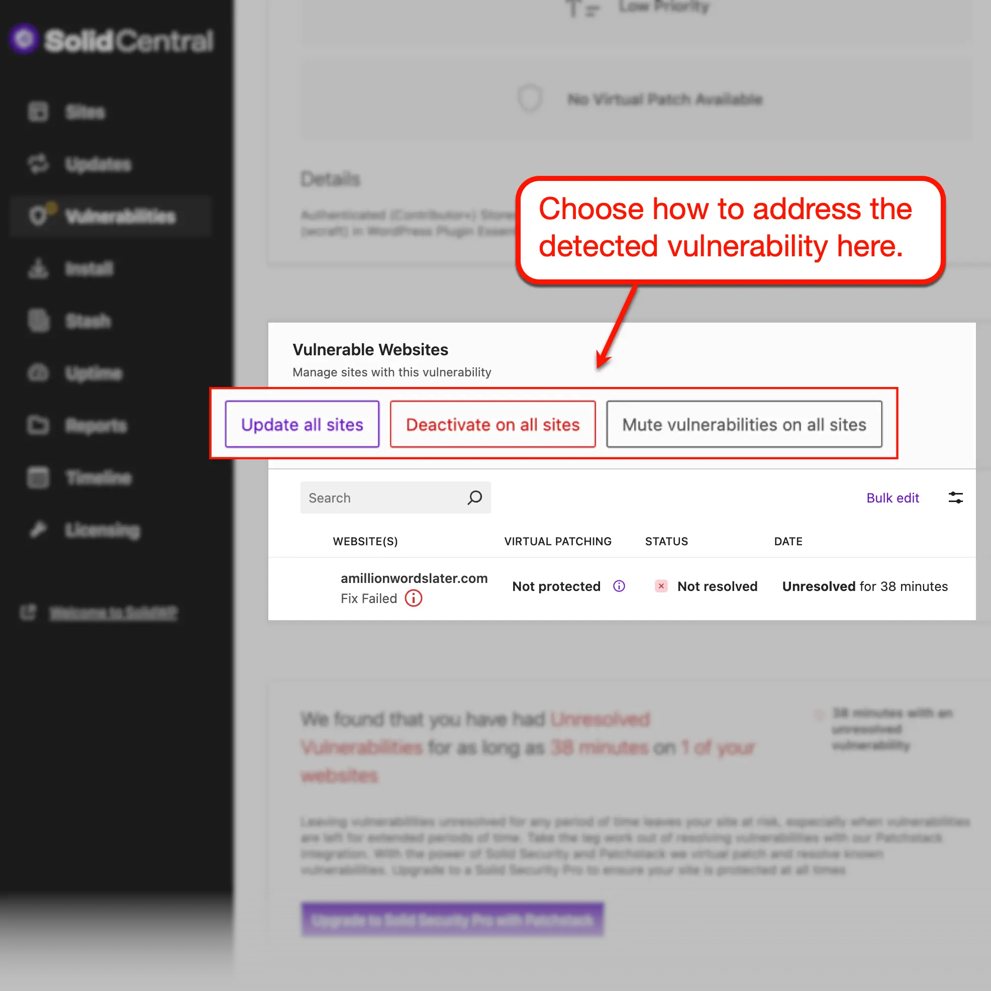 SolidWP Vulnerability Fixes