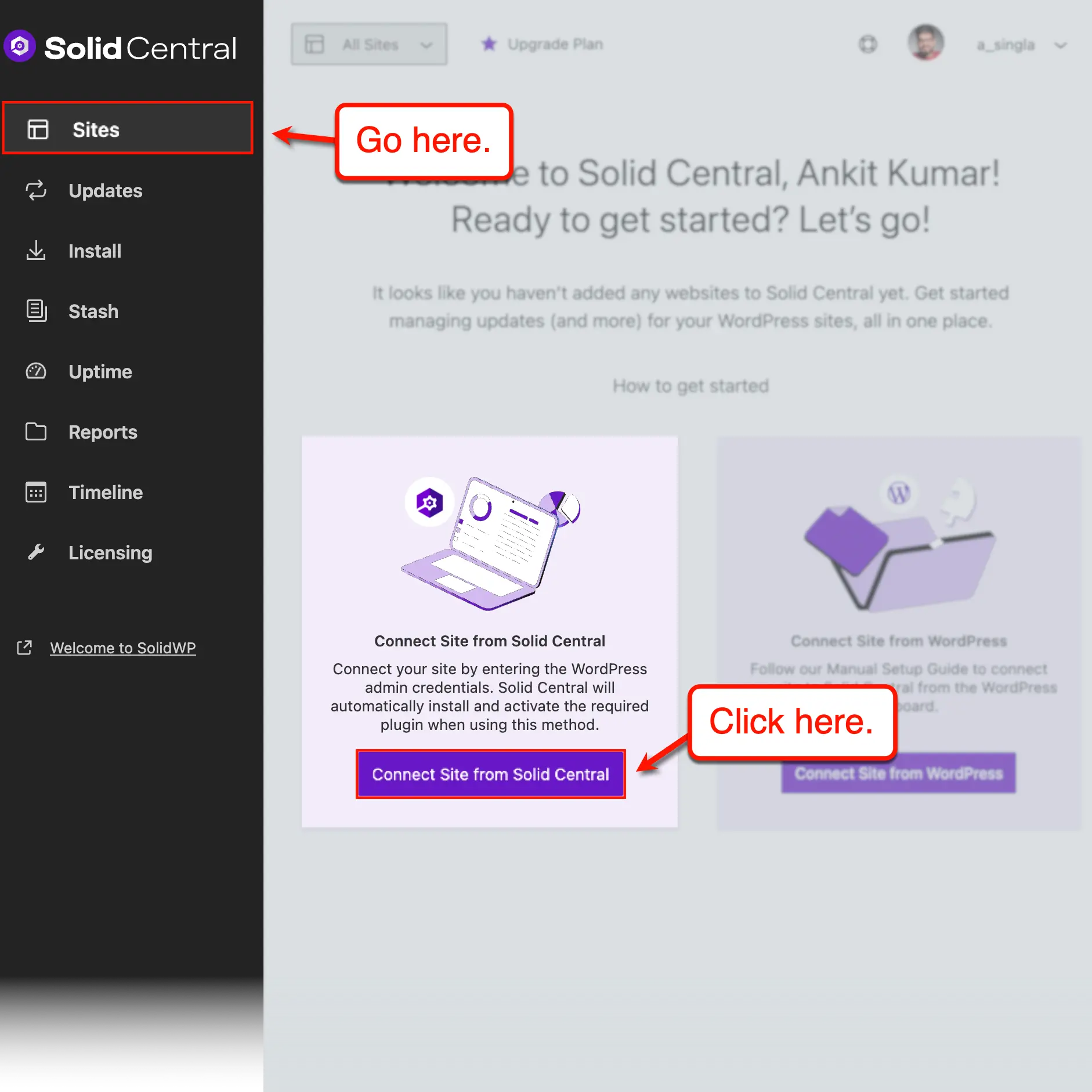 Solid Central Sites Page