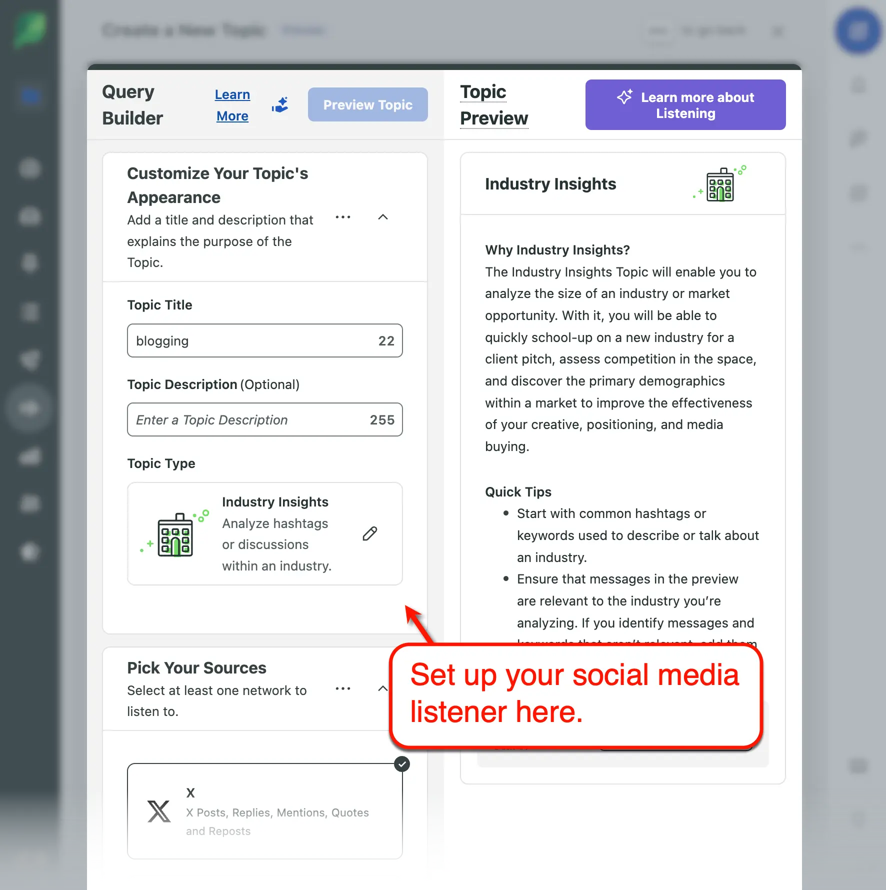 Sprout Social queue builder