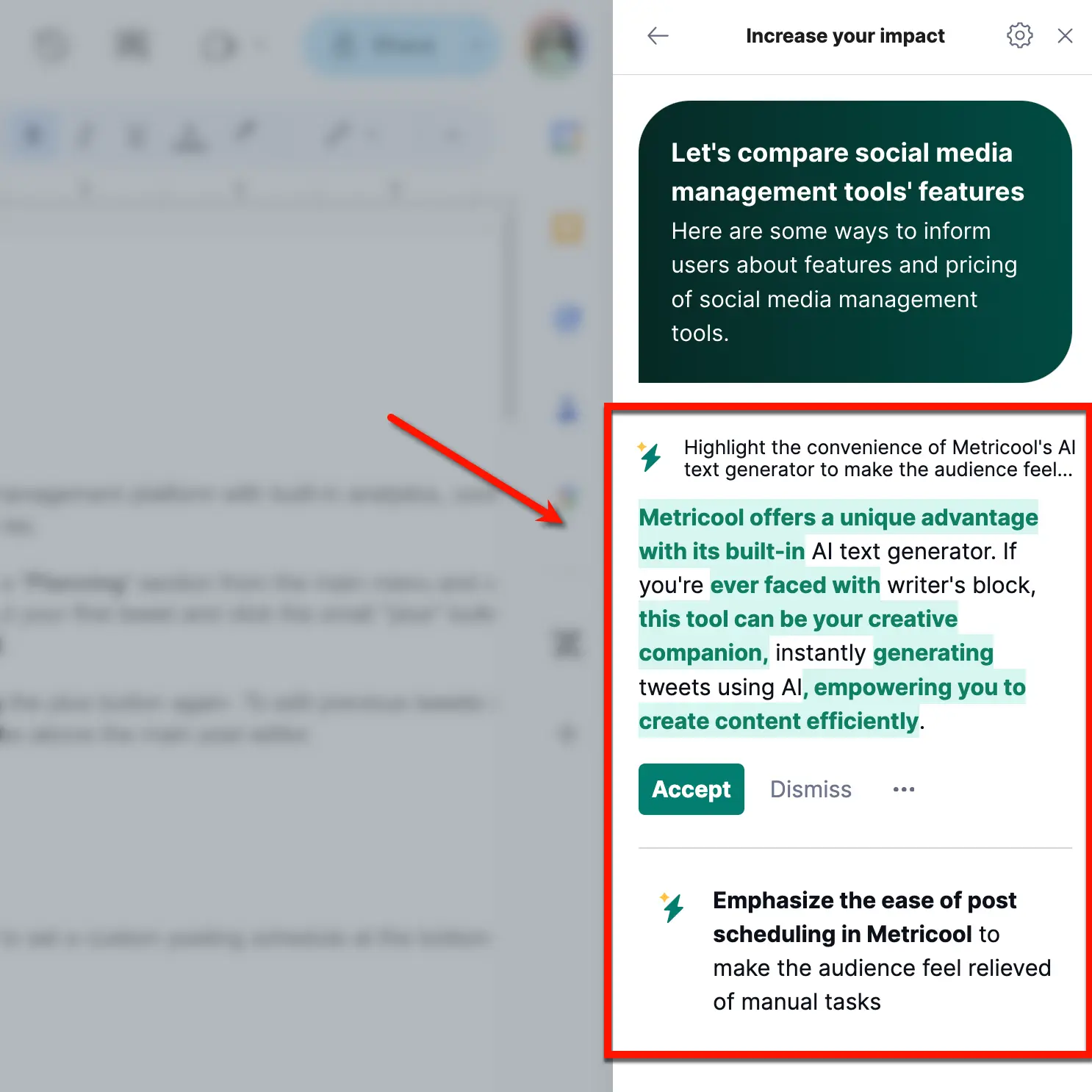 Grammarly Strategic Suggestions
