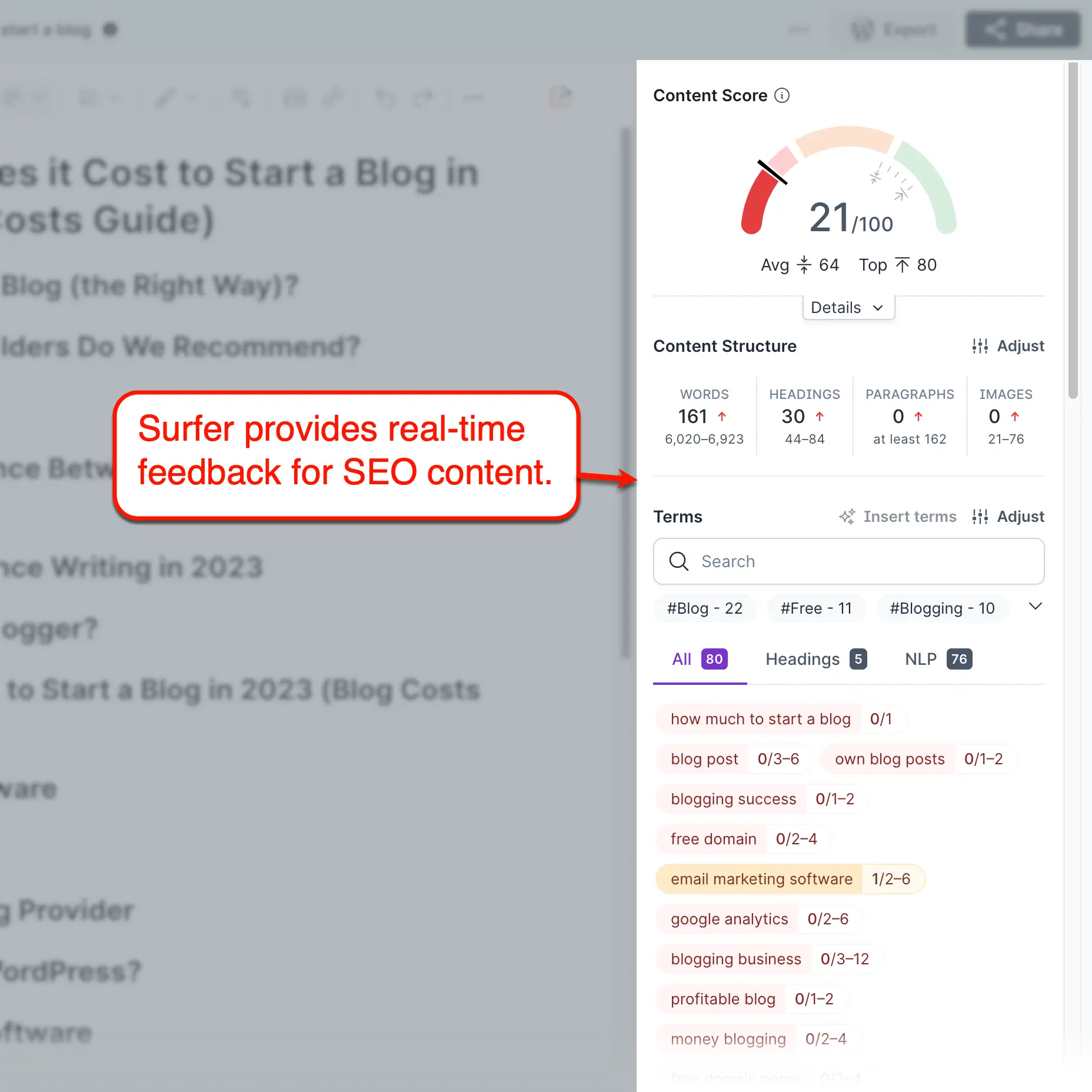 Surfer Content Editor